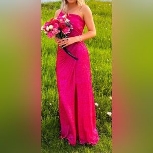 Pink prom dress or formal dress